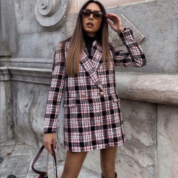 Zara double breast button blazer bloggers favorite - Picture 10 of 16